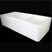 AB4019 39" Smooth Double Bowl Fireclay Farmhouse Kitchen Sink