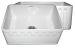 WHFLATN2418 24" Reversible Fireclay Farmhouse Kitchen Sink