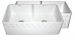 WHFLATN3318 33" Double Bowl Reversible Fireclay Farmhouse Kitchen Sink WHFLATN3318 33" Double Bowl Reversible Fireclay Farmhouse Kitchen Sink