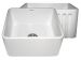 WHFLPLN2018 20" Reversible Fireclay Farmhouse Kitchen Sink