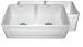 WHFLRP3318 33" Double Bowl Reversible Fireclay Farmhouse Kitchen Sink