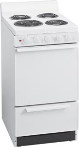 White on White Oven Range EAK 100O