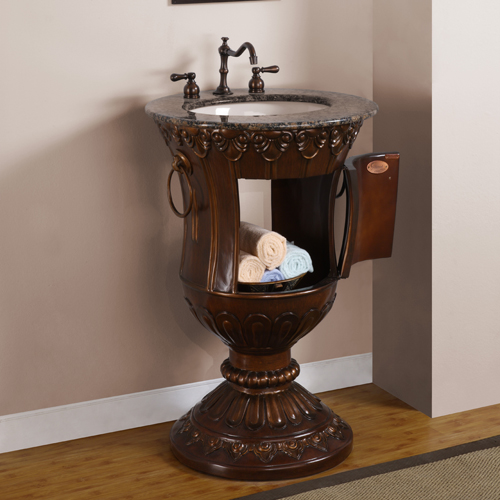 Pedestal Sink Vanity, 24 Pedestal Sink Bathroom Vanity Cabinet