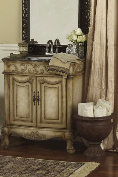 Country French Style Vanity, French Provincial Bathroom Vanity