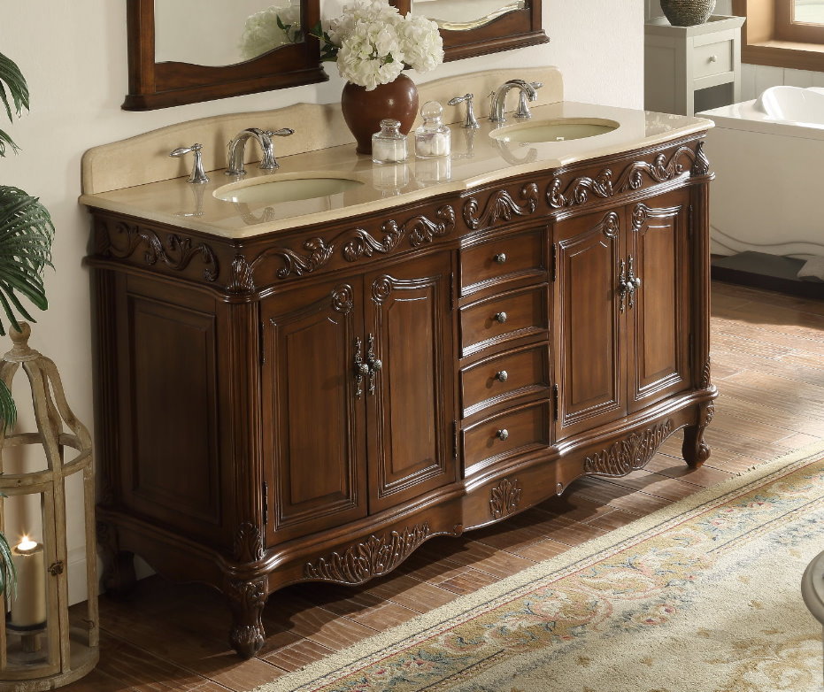 64inch Perth Vanity 64in Double Vanity 64in Traditional Bath