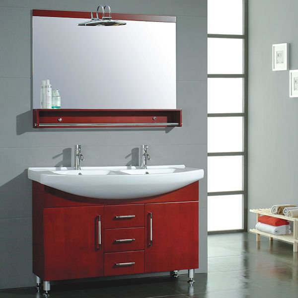 47 Inch Marina Vanity Space Saving, What Is The Smallest Double Sink Vanity