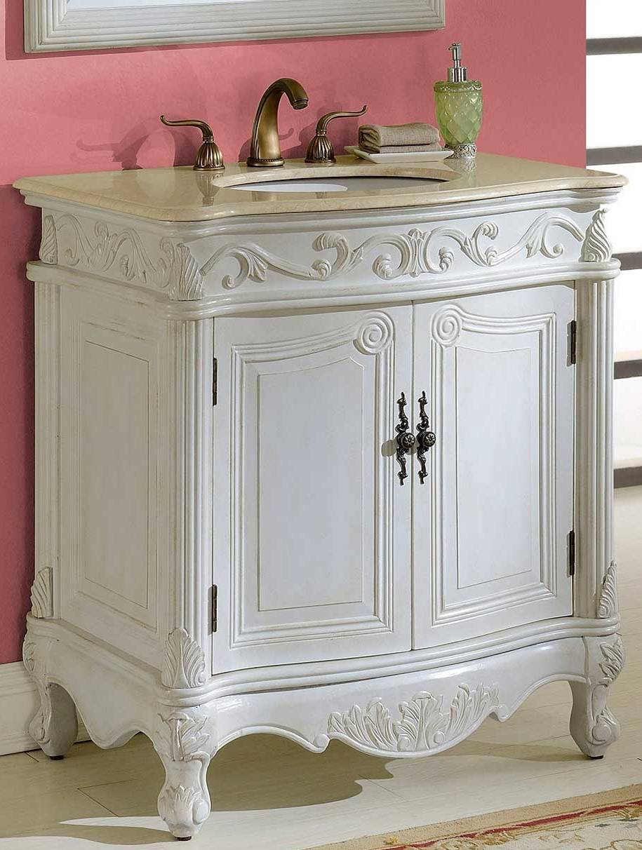 French Country Bathroom Vanity / French Country Bathroom Design Collage ...