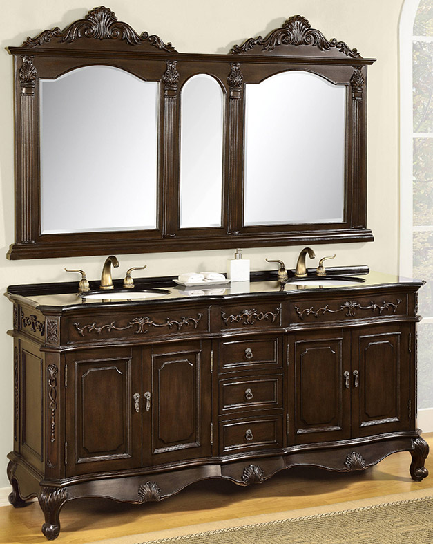 73 Inch Lee Vanity Double Bathroom Vanity Cabinets Large Vanity