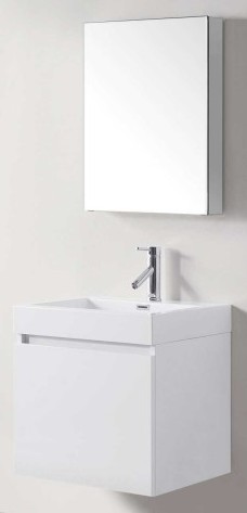 22in Oscar Vanity 18in Deep, 18 Inch Bathroom Vanity With Sink And Mirror