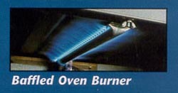 Baffled Oven Burner