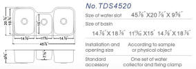 Dawn BT0252201 Stainless Steel Under Sink Tray